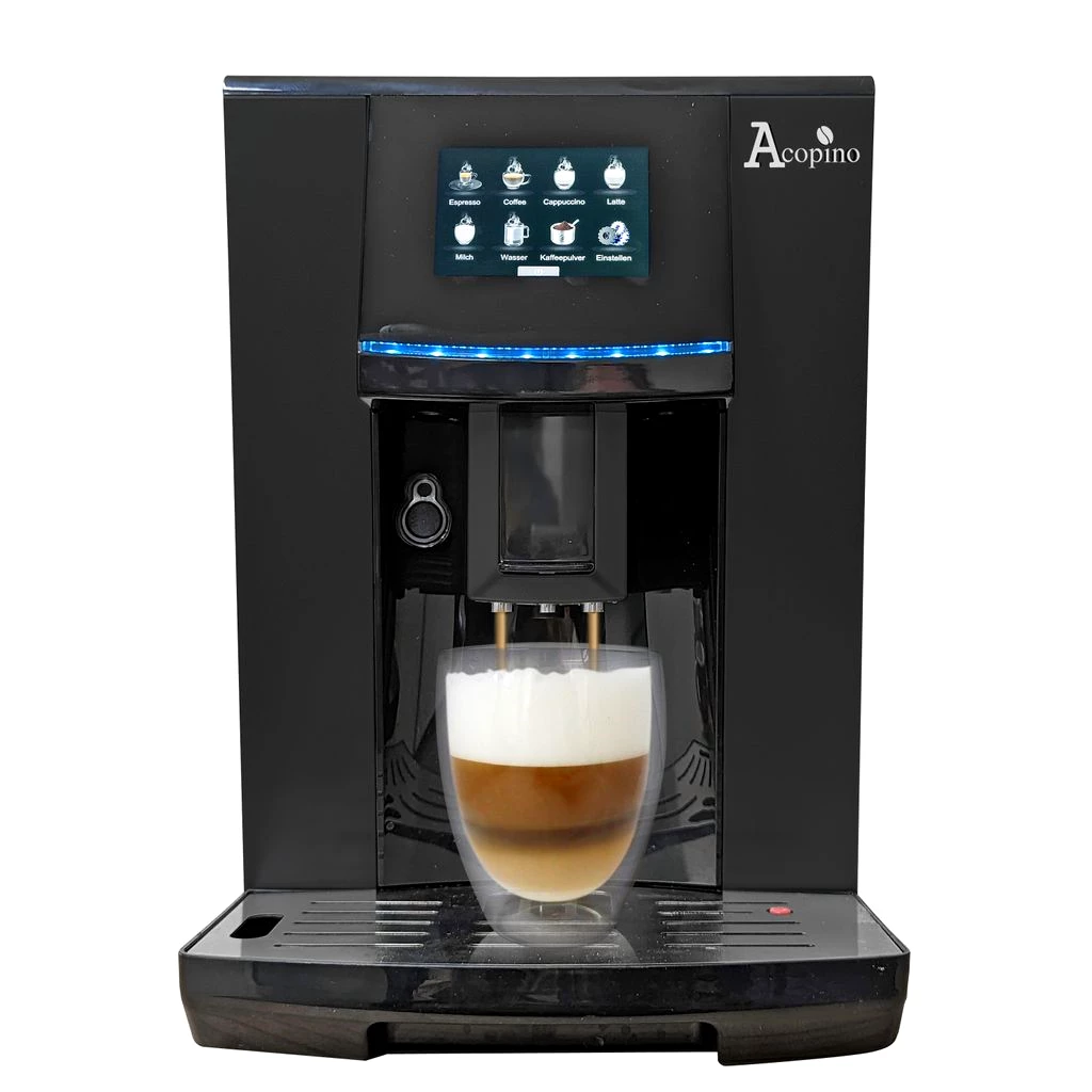 Acopino One Touch Kaffeevollautomat, Farb-Touch-Display Vittoria BLACK