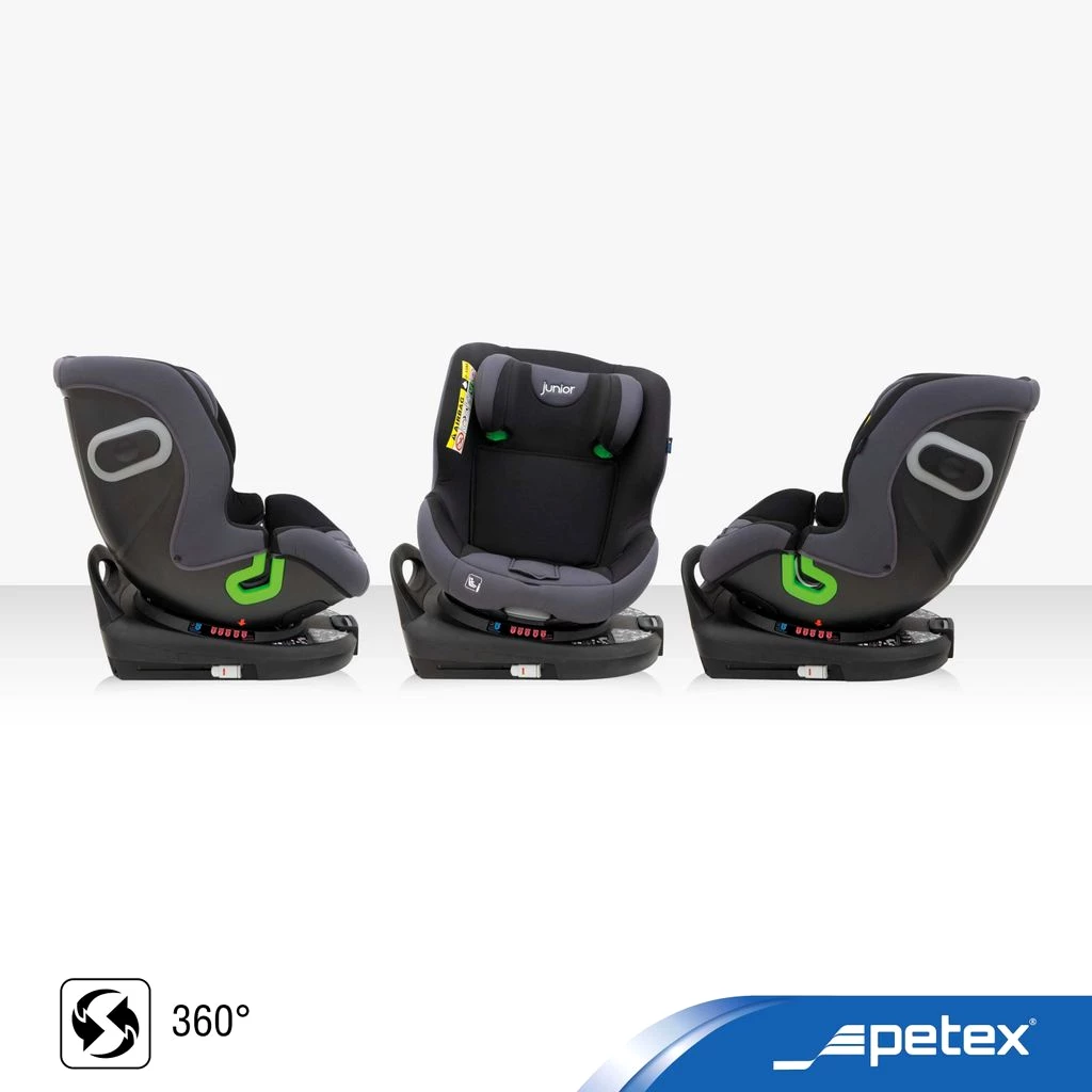 Auto-Kindersitz 360° drehbar mit ISOFIX & Stützfuß