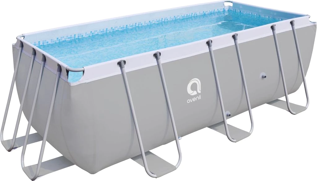 Avenli Frame Rectangular Pool 400 x 207 x 122 cm, Aufstellpool, rechteckig, ohne Pumpe