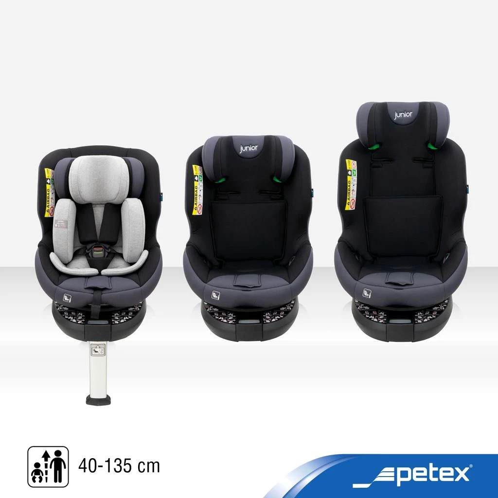 Auto-Kindersitz 360° drehbar mit ISOFIX & Stützfuß